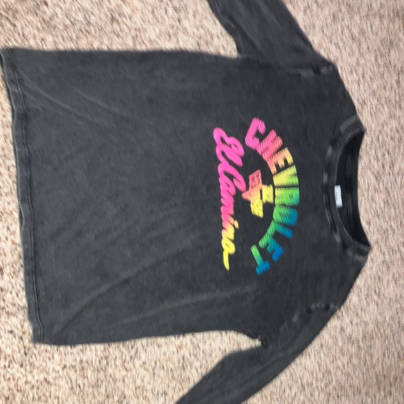 Distressed black Chevrolet long sleeve Tee - Picture 2 of 3